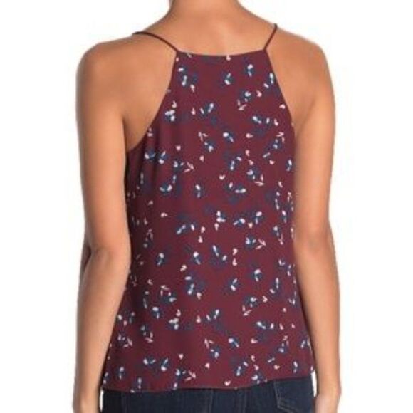 Wayf Burgundy Posie Strappy Camisole - Picture 2 of 7